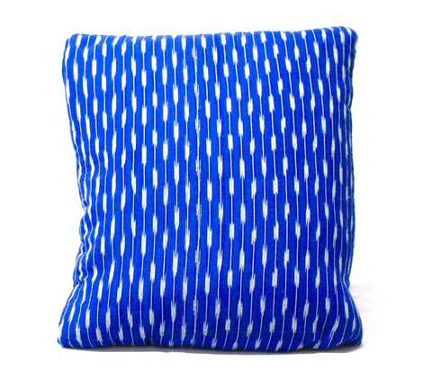 Ikkat Blue Professional Secret Pillow