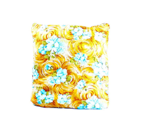 Sandy Beach with Blue Flowers Professional Secret Pillow