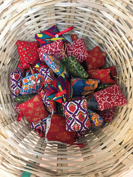 Red Stars Tiny Secret Pillow